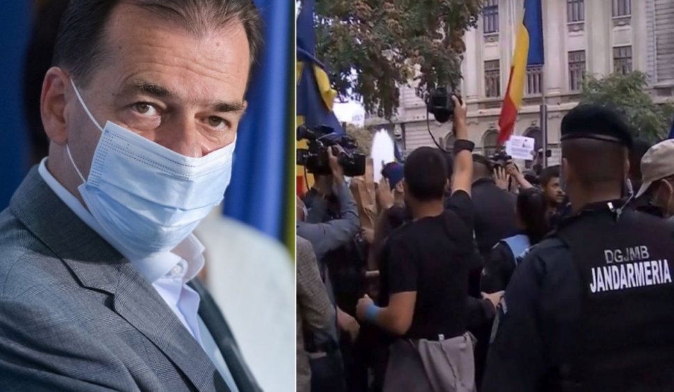 Orban, reacție la protestul anti-mască de la Universitate. "Ce să fac, să îi dispersez? Legea va fi aplicată! E un protest împotriva sănătății"