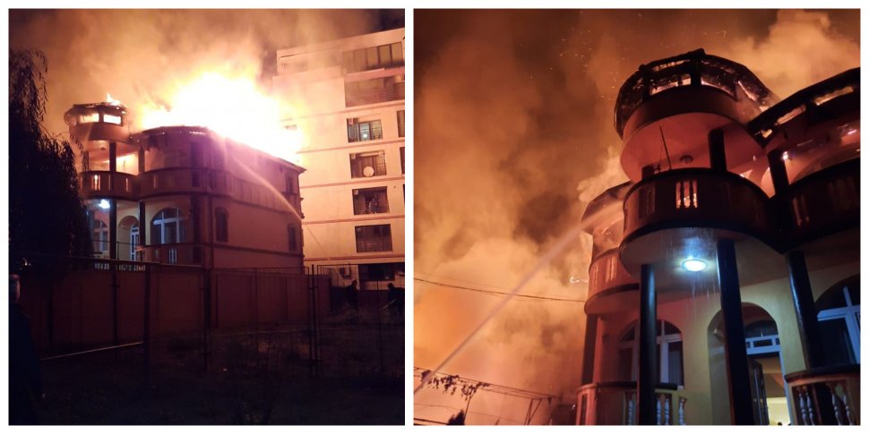 Incendiu puternic în centrul Capitalei! Un copil de 14 ani a murit carbonizat într-o vilă din Sectorul 3