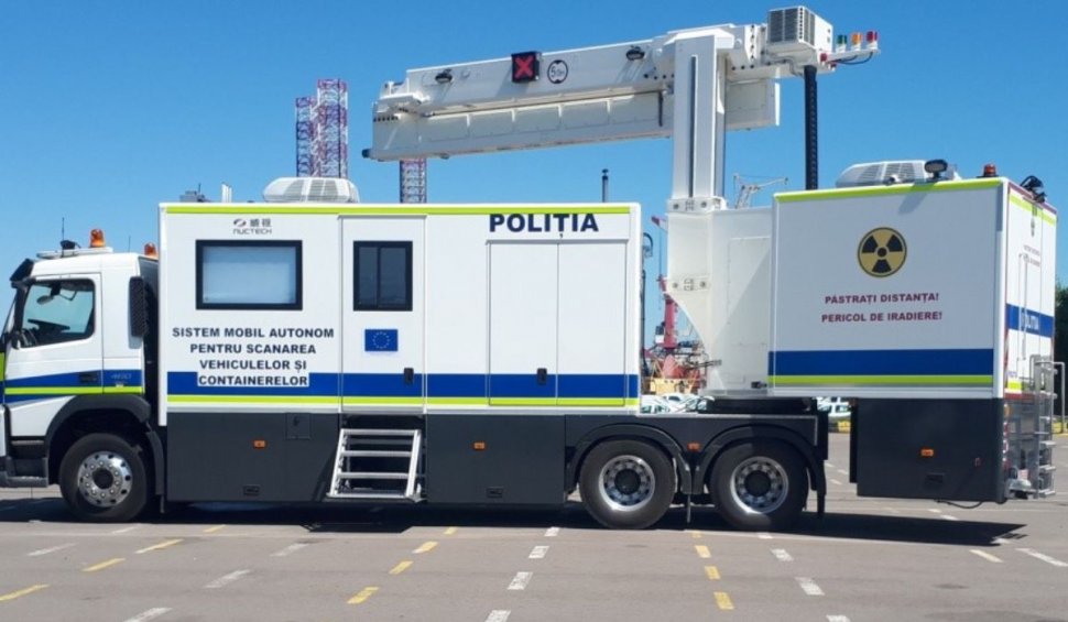 Cargoscan, sistemul mobil de scanare a containerelor și TIR-urilor în Portul Constanța