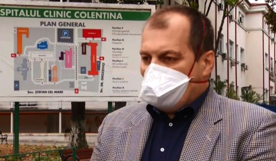 Victor Cauni, directorul medical al Spitalului Colentina: "Avem un singur medic infecţionist. Nu mai sunt locuri libere la ATI"