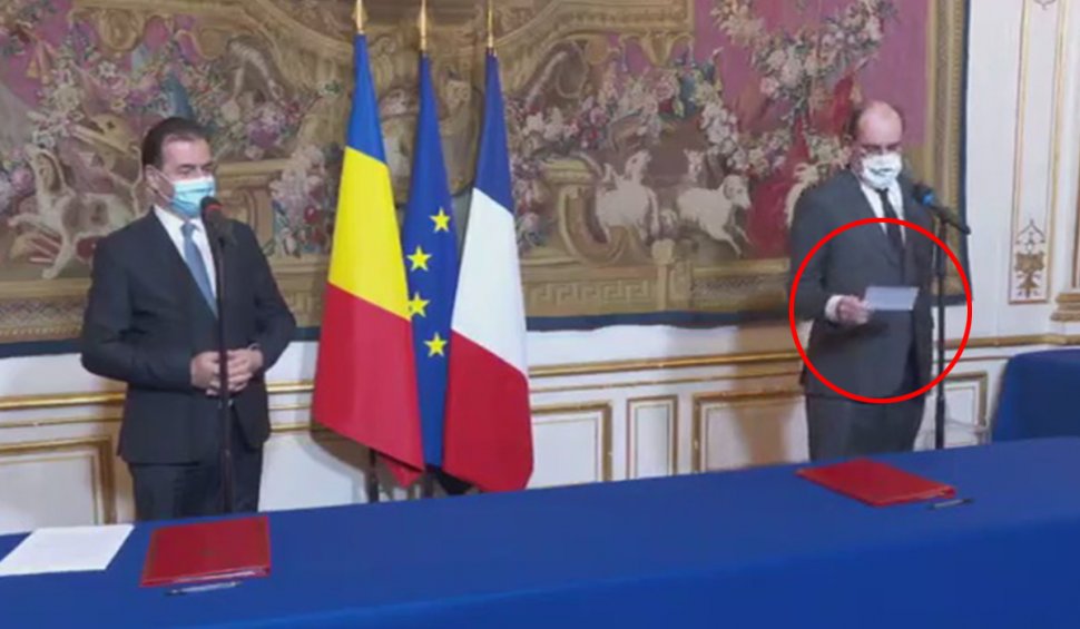 Premierul Franţei s-a uitat într-o foaie pentru a-i spune corect numele lui Ludovic Orban