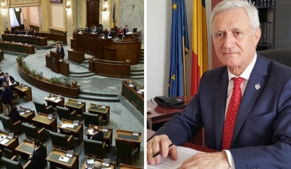 Senatorul PSD Ion Ganea, dat dispărut de două zile, spune că e în perfuzii. Nici azi nu a fost cvorum în Biroul Permanent din cauza lui