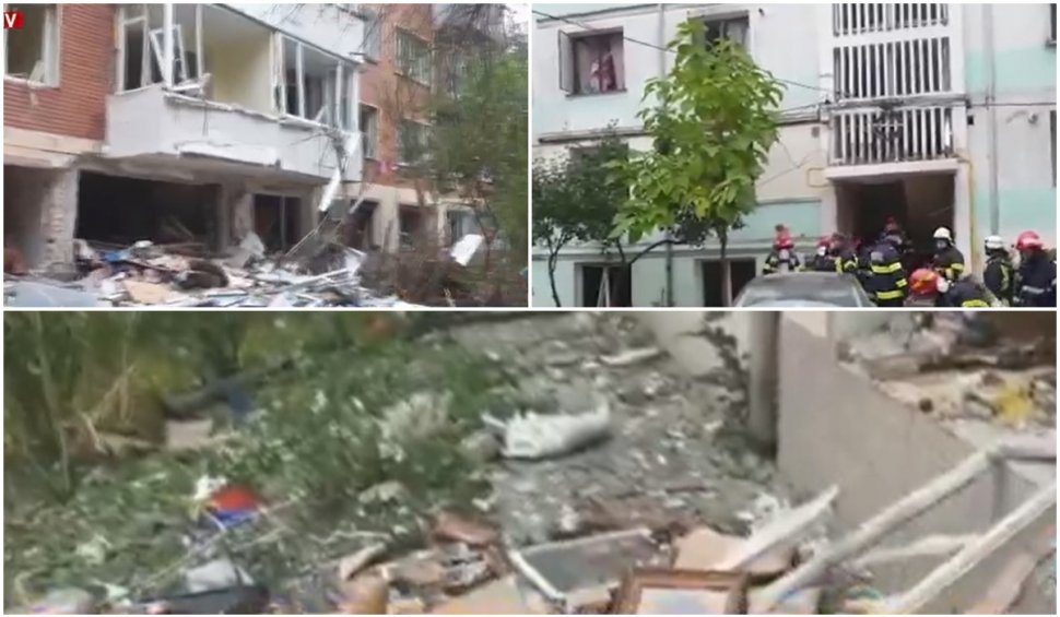 O explozie puternică a distrus un bloc din centrul Galațiului. Zeci de oameni, evacuaţi