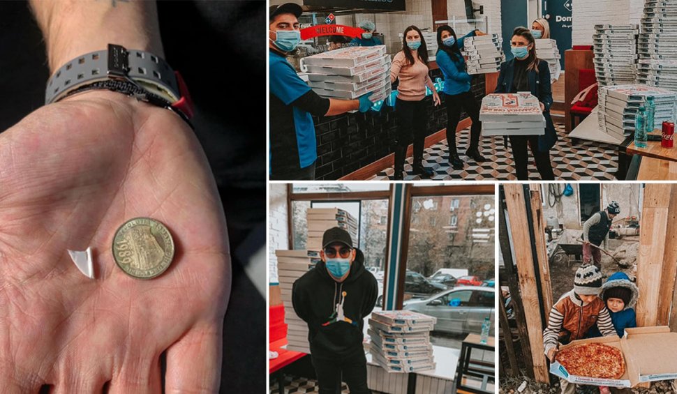 Un bărbat din Bucureşti a transformat o amendă într-o donaţie de 300 de pizza