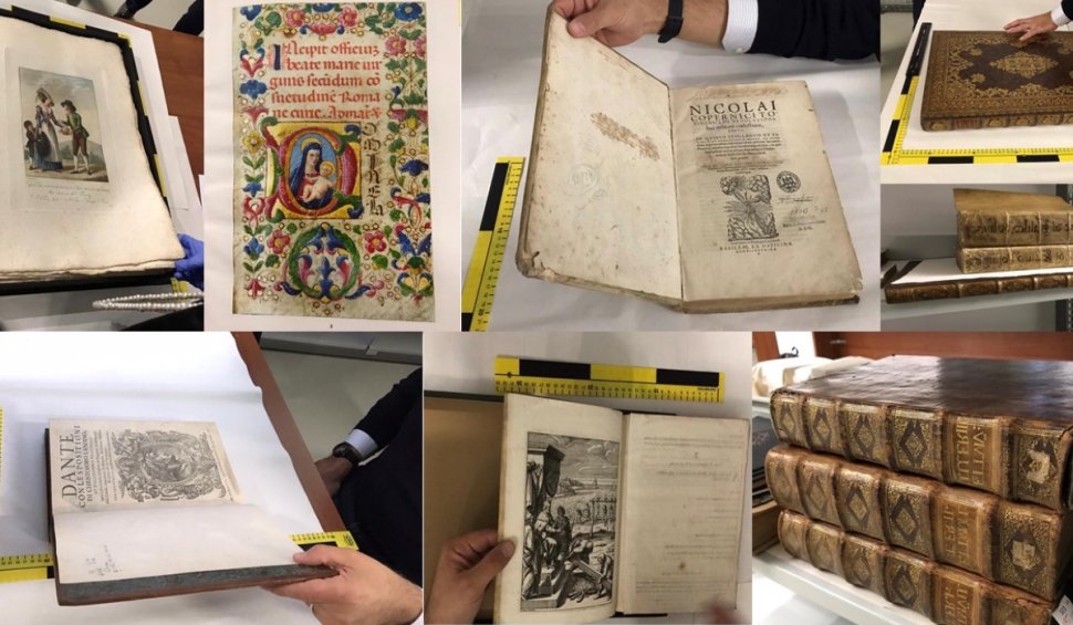 Cărți rare, evaluate la peste 3 milioane de dolari, furate din Londra de o bandă de hoți români, returnate proprietarilor