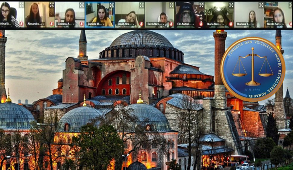 Călătorie virtuală în vremea imperiului Bizantin. Curs on-line cu 150 de elevi ai Şcolii Dan Voiculescu pentru Dezvoltarea României