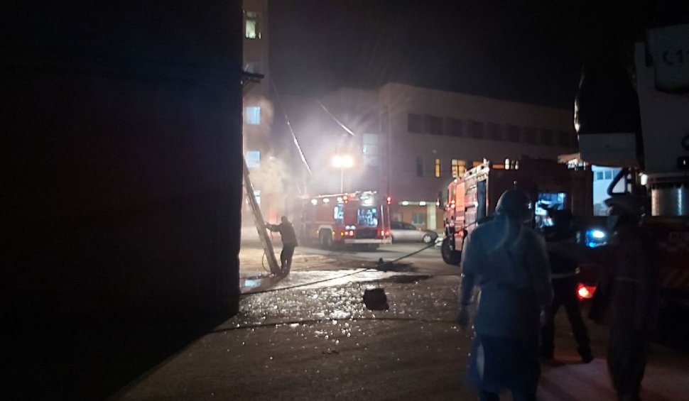 Incendiu catastrofal la Secţia ATI COVID a Spitalului Județean de Urgență Piatra-Neamţ. Șapte morţi! Un medic ATI a încercat să îi salveze pe pacienţi