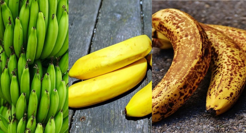 Banane verzi, galbene sau maro - care sunt cele mai sănătoase. Medicul nutriţionist ne spune când e cel mai bine să mâncăm acest fruct
