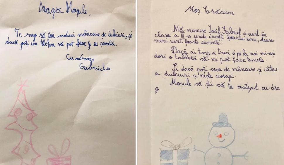 Scrisori emoționante pentru Moș Crăciun, din satele sărace ale României: "Moșule, te-aș ruga să-mi aduci niște dulciuri și ceva de mâncare"  687239
