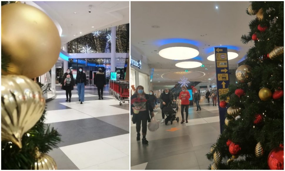 Românii au luat cu asalt mall-urile! Hypermarketurile, păzite de jandarmi și polițiști
