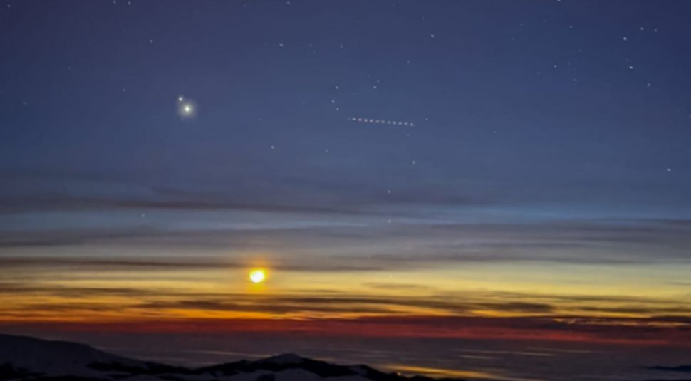 Solstițiul de iarnă și întâlnirea Jupiter – Saturn. Fenomen spectaculos pe cer!