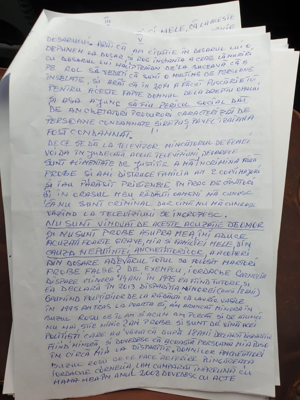 Vasile Lavric, zis şi ”Mâncătorul de femei”: ”Nu sunt vinovat de aceste acuzaţii de omor şi nu sunt probe asupra mea” 688609