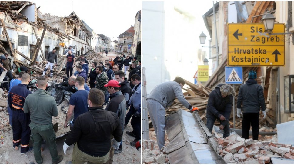 Noi imagini dramatice după cutremurul din Croaţia. Seismul de 6,4 pe scara Richter a ucis cel puţin şapte oameni