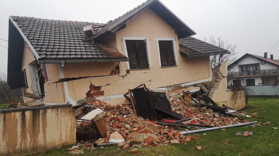 Imagini apocaliptice după cutremurul din Croația. Cum arată o casă distrusă în doar cinci secunde