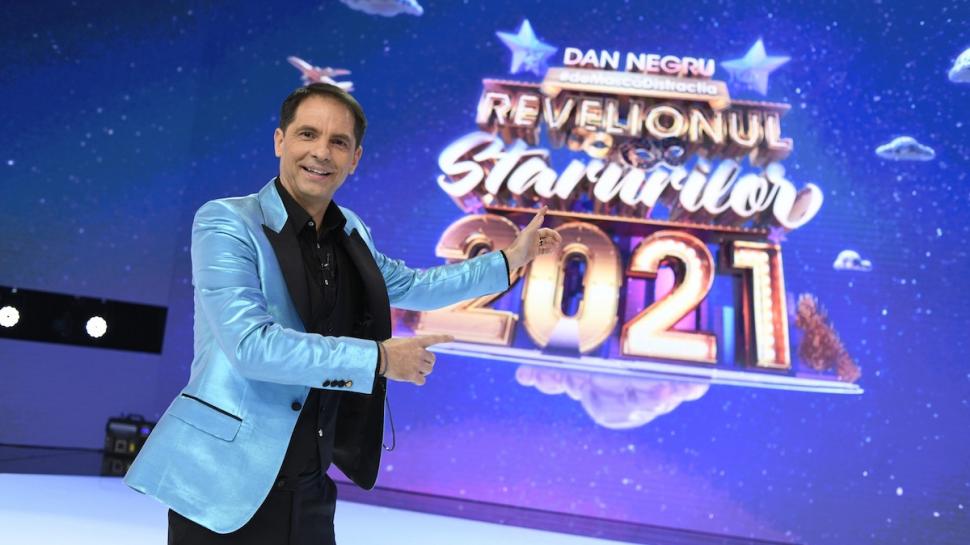 Dan Negru, de 21 de ani liderul spectacolelor de Revelion! Aproape 3.6 milioane de români au urmărit Revelionul Starurilor 2021, la Antena 1