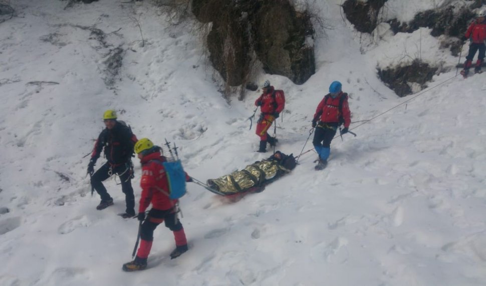 Primele imagini de la tragedia din Bucegi, unde doi alpinişti au murit după ce au căzut de la mare înălţime