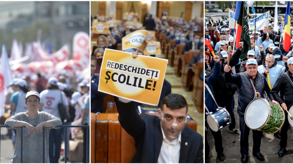 Guvernul Cîțu i-a înfuriat pe sindicaliști! Doctorii, polițiștii, profesorii şi pensionarii se pregătesc de proteste masive