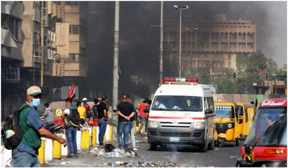 Atacuri sinucigașe într-o piață centrală din Bagdad: 28 de morți și peste 70 de răniți