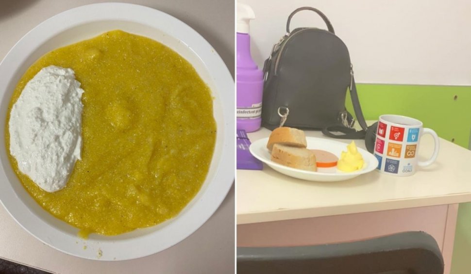 Mâncarea primită de o tânără însărcinată la spitalul din Baia Mare: "De ce plătim atâţia bani la CAS?"