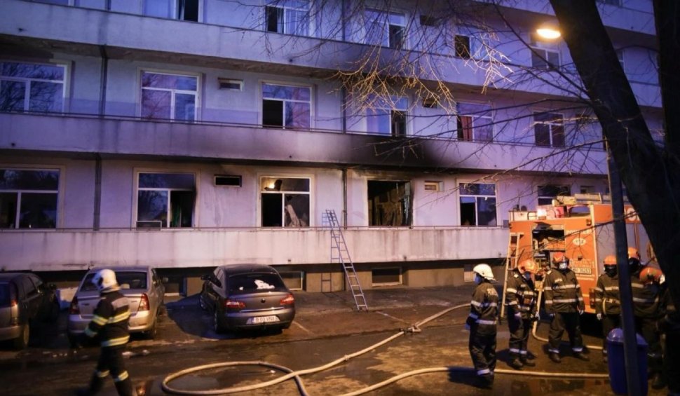 Un bărbat rănit în incendiul de la Institutul Matei Balş a murit. Bilanţul tragediei a ajuns la şase morţi