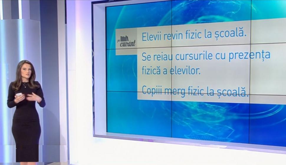 E corect să spunem că elevii revin "fizic" la şcoală?