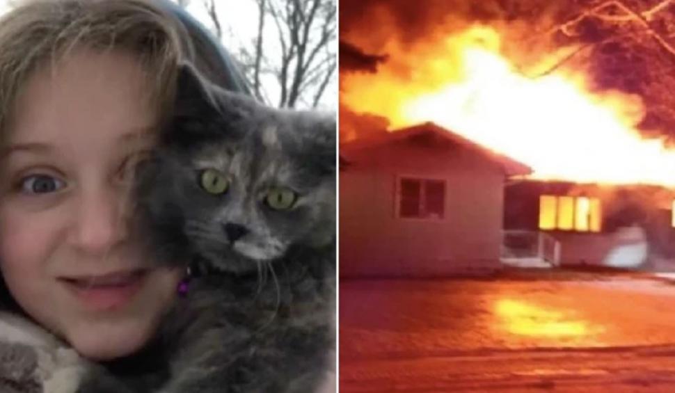 O fetiță a devenit eroină la 10 ani. Şi-a salvat părinții din incendiu cu o lecţie de chimie 693487
