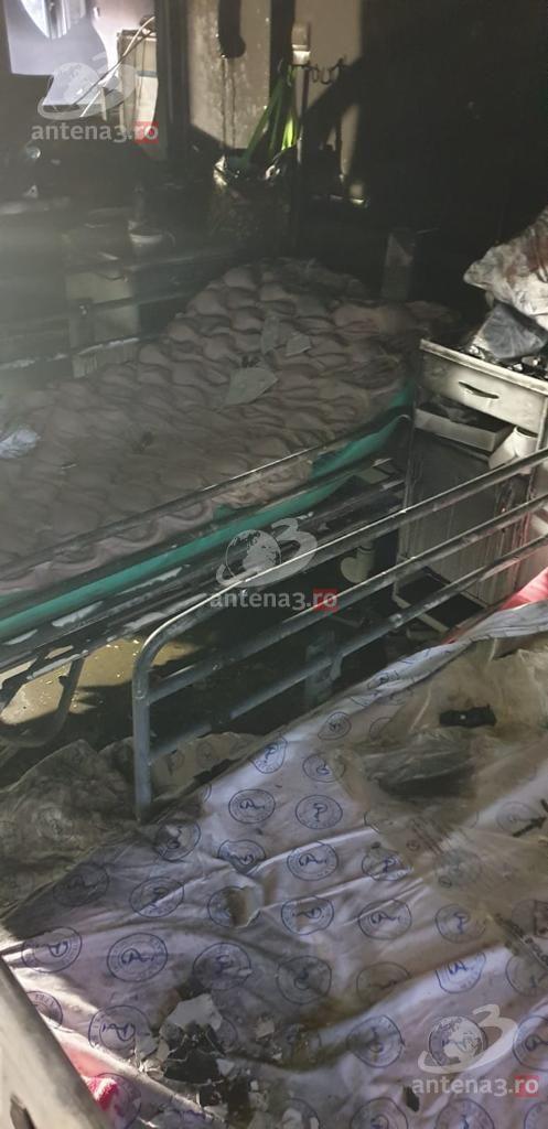 Noi imagini din interiorul saloanelor distruse în incendiul de la Institutul Matei Balş 695858