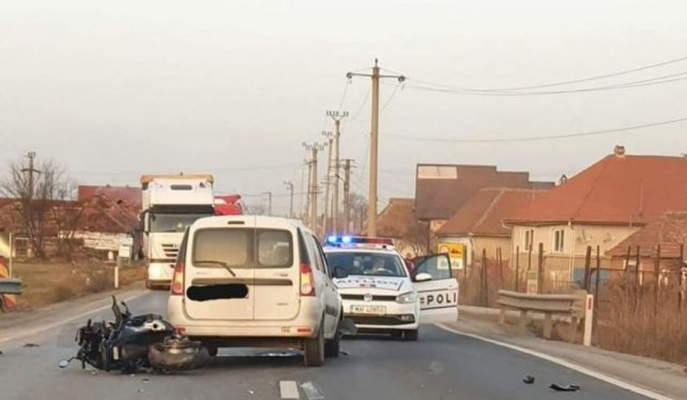 Accident în lanţ pe DN 1! Sensul de mers Sibiu - Braşov a fost blocat