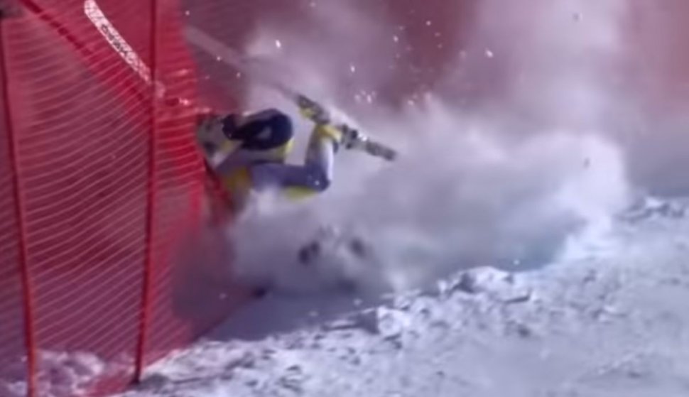 VIDEO. O schioare a suferit un accident grav în timpul unui concurs. Moment "greu de privit"