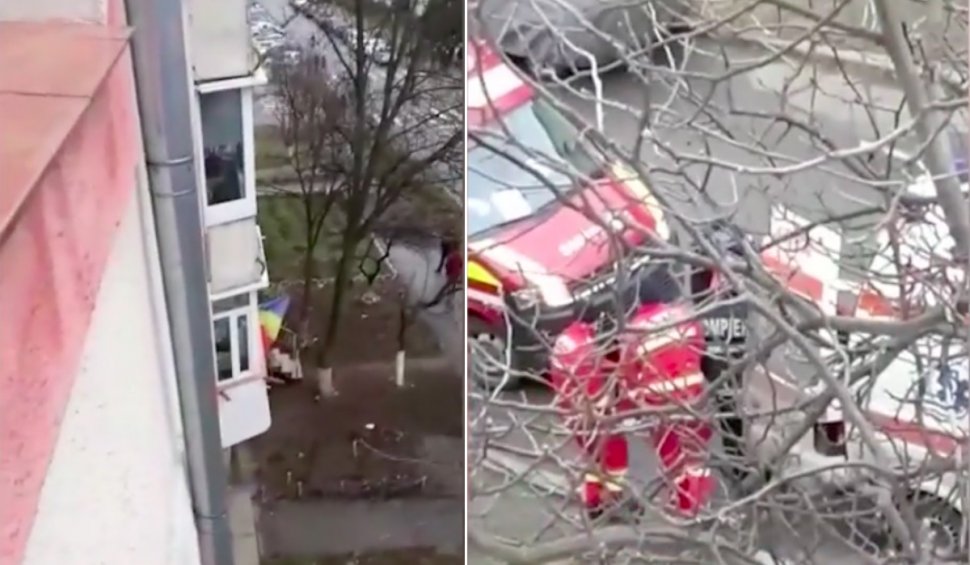 Un alt martor a filmat momentul în care polițiștii au spart ușa criminalului din Onești: "Mama! L-a înjunghiat. Gata! S-a zis cu el"