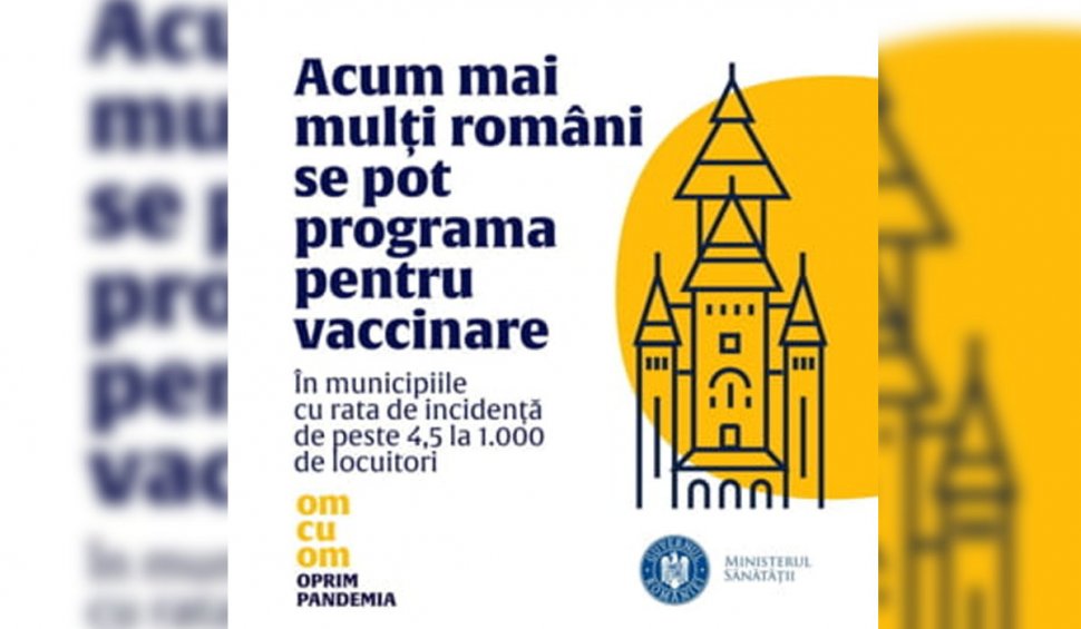 Biserica reacționează după ce Catedrala din Timișoara apare fără cruci pe un afiș despre vaccinare al Ministerului Sănătății