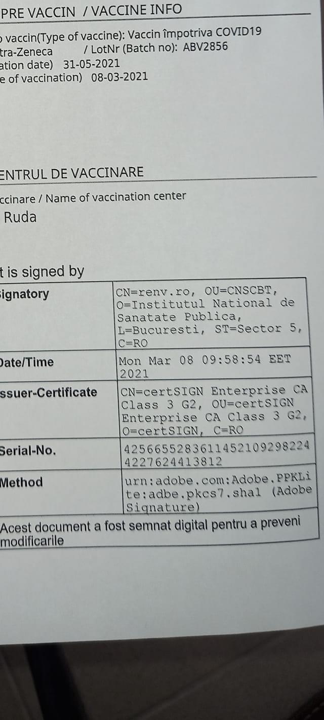 Români vaccinați cu doze din lotul AstraZeneca interzis în Europa. Oficialii români au declarat că noi nu am primit doze din lotul respectiv 698463