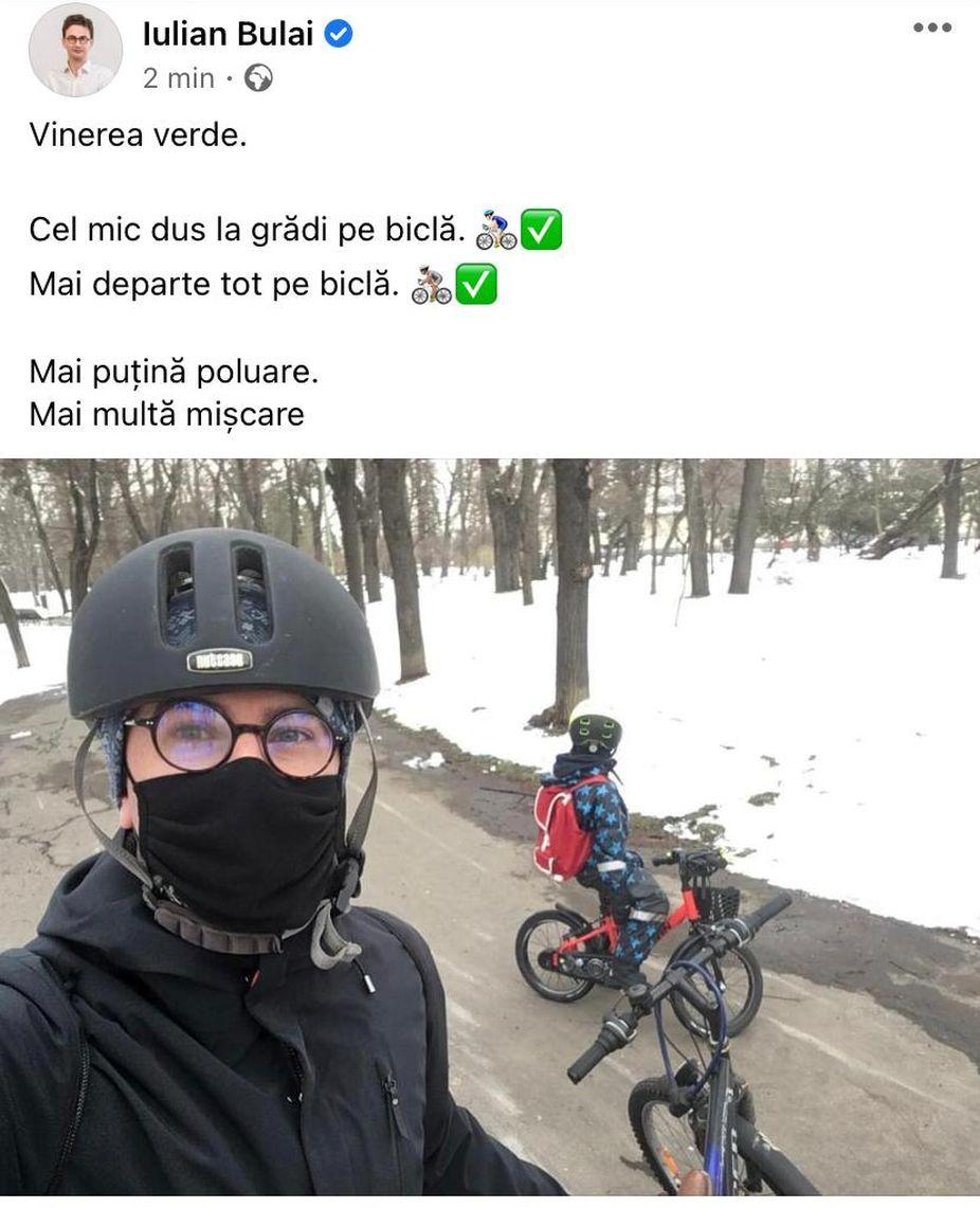 "Vinerea Verde". Politicienii au mers la muncă cu transportul în comun sau trotineta 698536