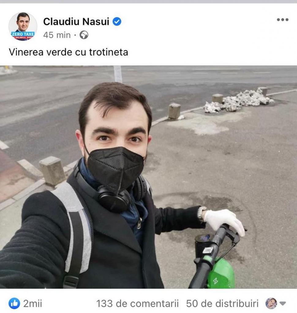 "Vinerea Verde". Politicienii au mers la muncă cu transportul în comun sau trotineta 698537