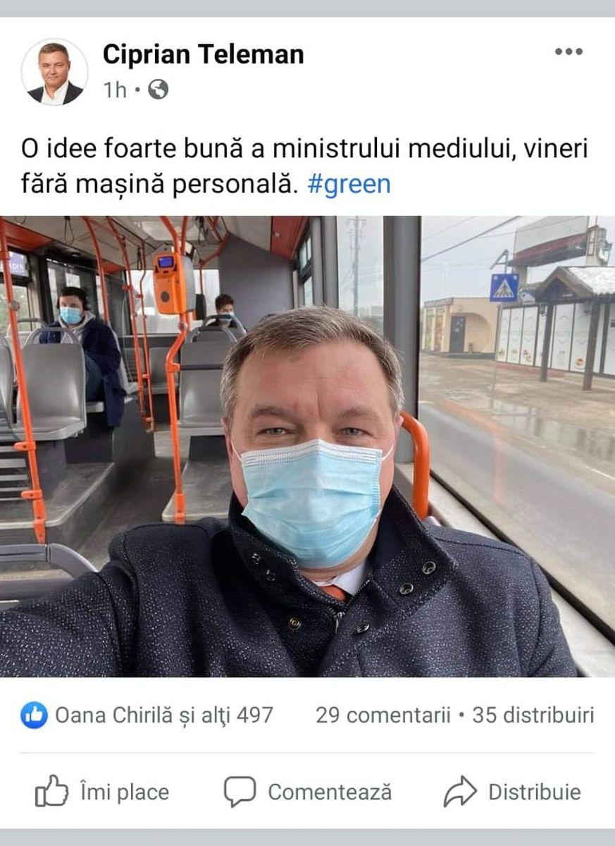 "Vinerea Verde". Politicienii au mers la muncă cu transportul în comun sau trotineta 698538