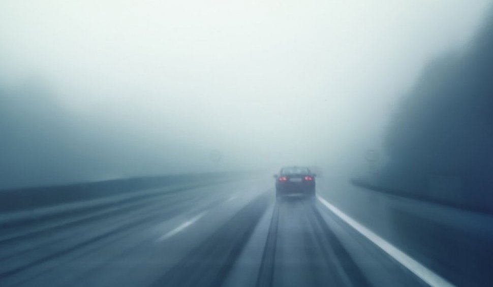 Avertizare infotrafic: Ceață pe Autostrada București - Constanța