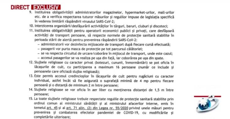 Mihai Gâdea a prezentat lista restricțiilor propuse de DSP pentru București 700154