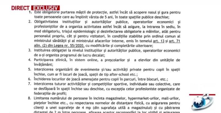 Mihai Gâdea a prezentat lista restricțiilor propuse de DSP pentru București 700155