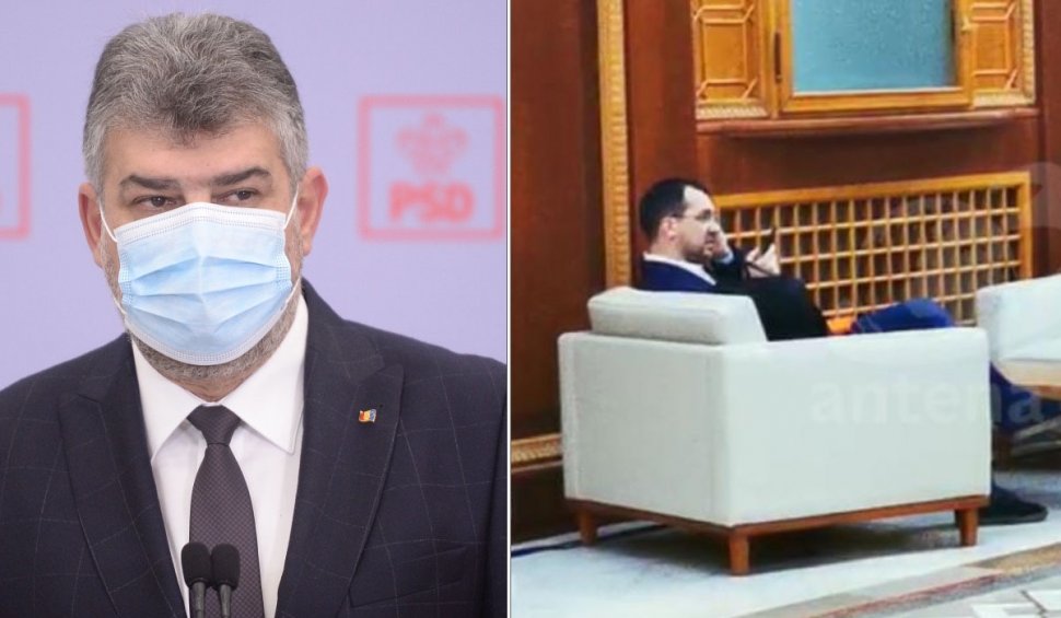 Marcel Ciolacu: "Voiculescu taie frunză la câini fără mască prin Parlament"