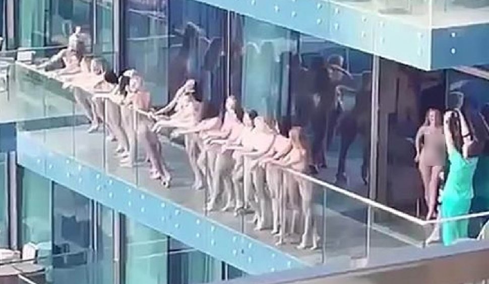 40 fotomodele arestate, după ce au pozat goale la balconul unui zgârie-nori în Dubai