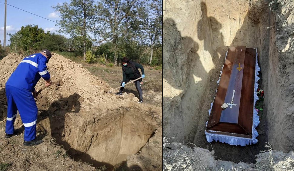 Drama unei fiice oprite de DSP Tulcea să îşi înmormânteze mama: "Eu personal am cărat crucea până la cimitir, iar tata a dus-o cu tractorașul cu remorca"