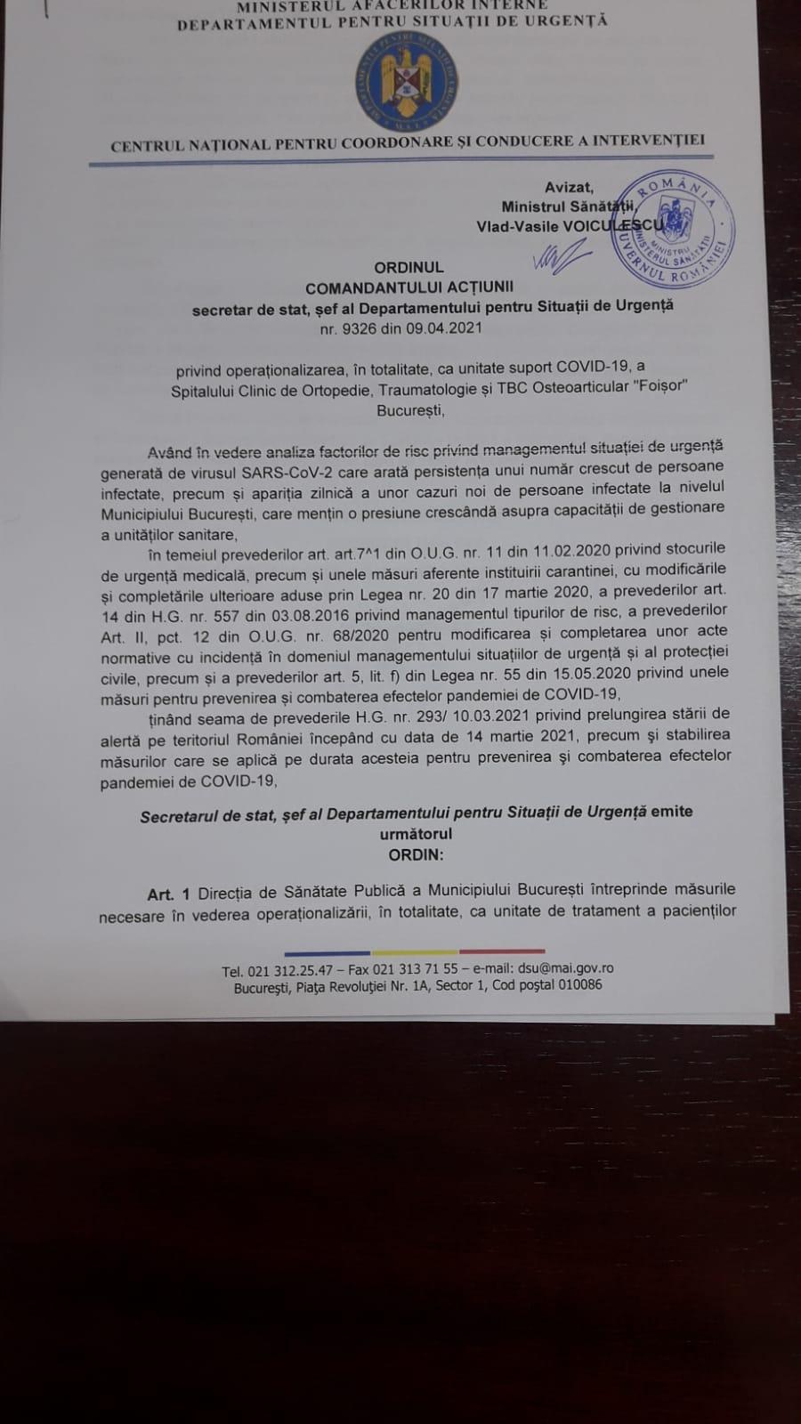 Gabriel Diaconu, medic psihiatru, despre evacuarea pacienţilor de la Foișor: "Felicitări, domnule ministru Harababură" 702457