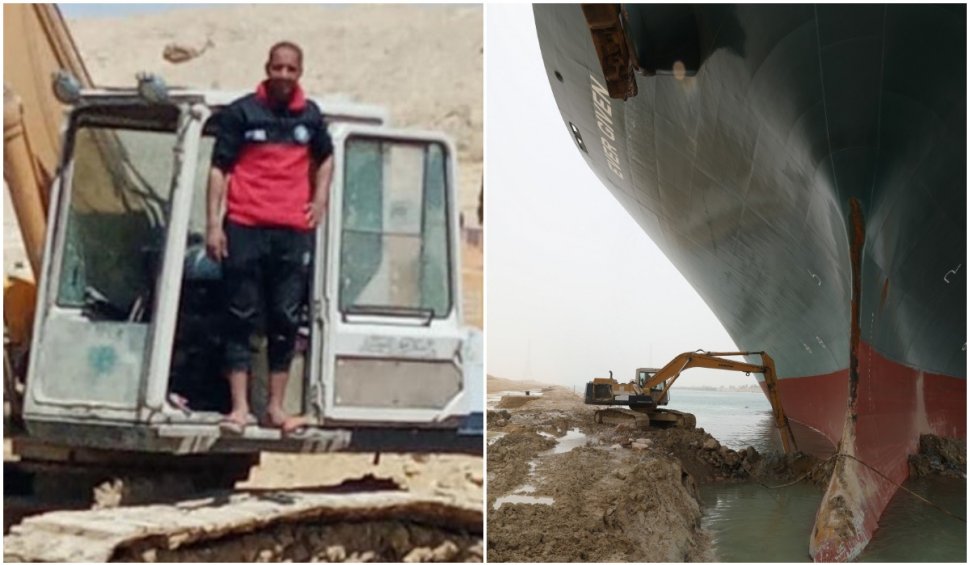 Eroul care a deblocat cu excavatorul Canalul de Suez încă nu și-a primit banii