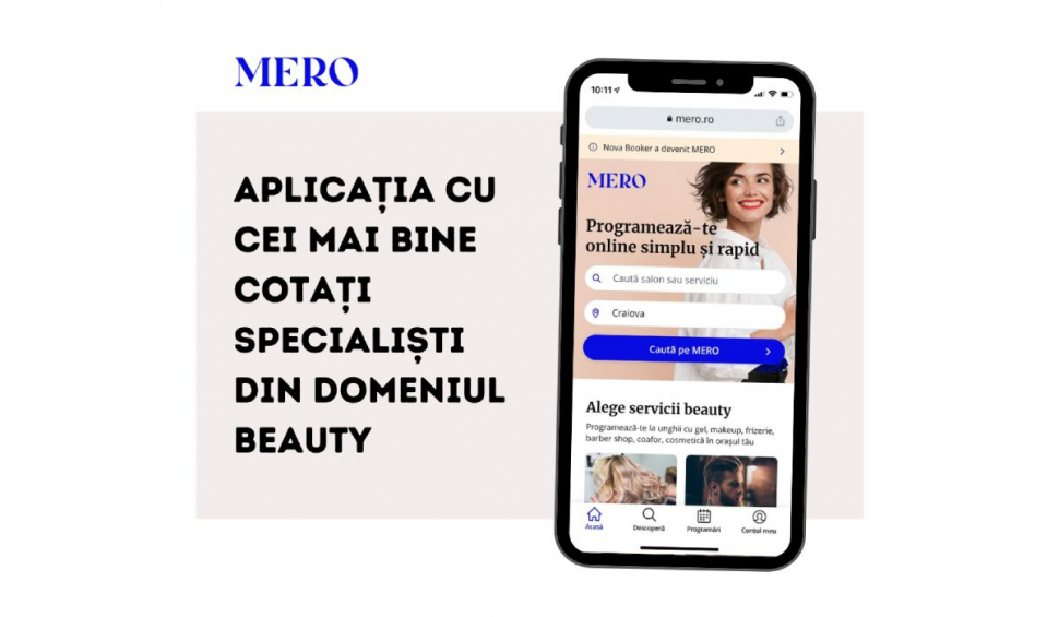 MERO - aplicația cu cei mai bine cotați profesioniști din domeniul beauty