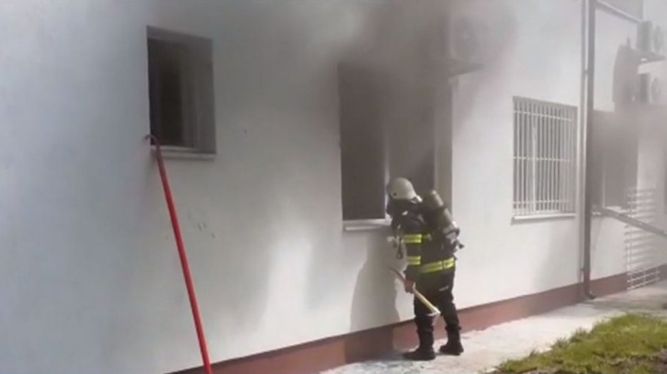 Imagini şi informaţii noi despre incendiul de la Spitalul Județean Slatina