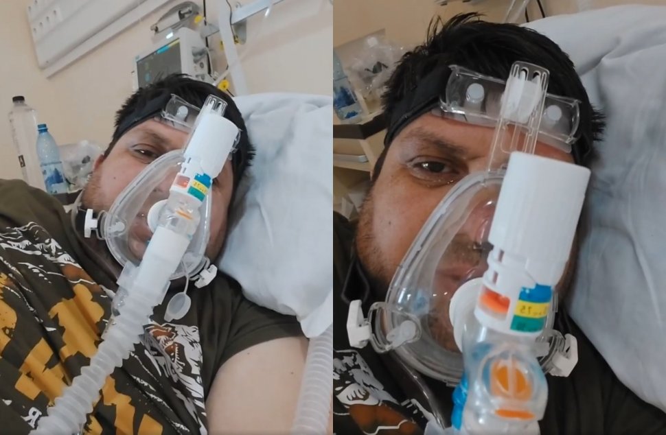 Un pacient cu COVID, care nu credea în virus, live pe Facebook de pe patul ATI: "Nu am crezut și uitați cum am ajuns!" 