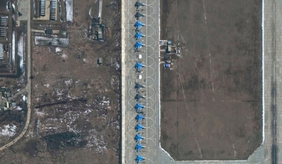 Imagini din satelit cu mobilizarea armatei ruse