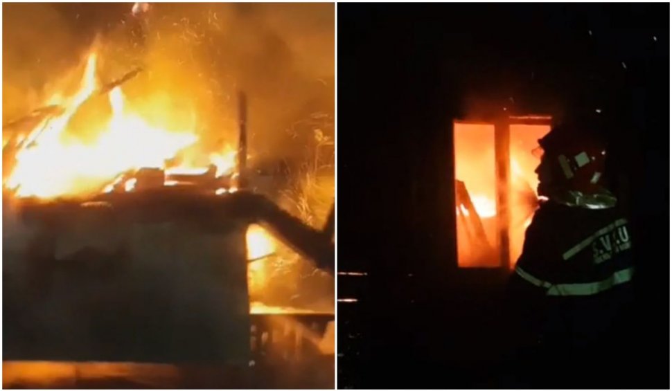 Trei oameni au murit într-un incendiu puternic în Maramureș