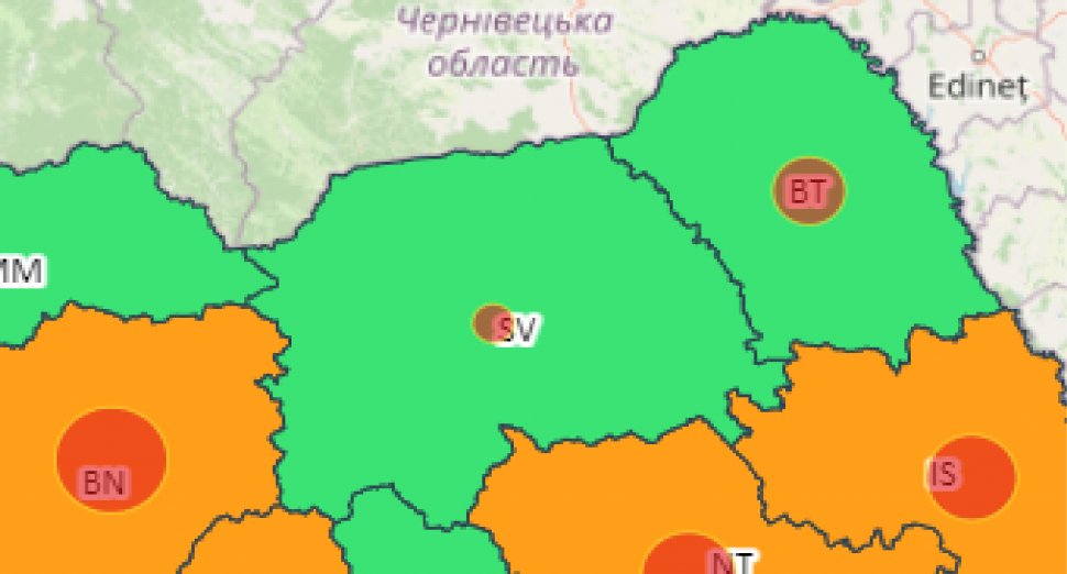 Nicio localitate din Suceava nu se mai află sub cod roșu de la începutul pandemiei