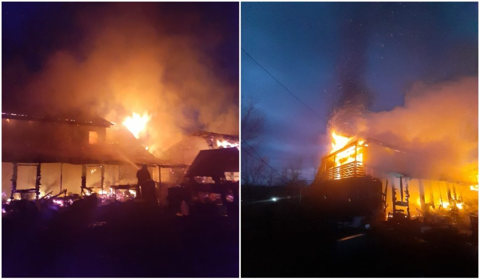 Incendiu puternic în Suceava. Pompierii intervin pentru stingerea flăcărilor
